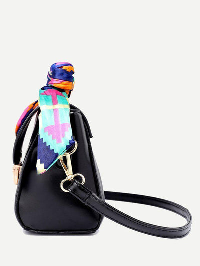 Twilly Scarf Push Lock Shoulder Bag-accessories-Des Mess