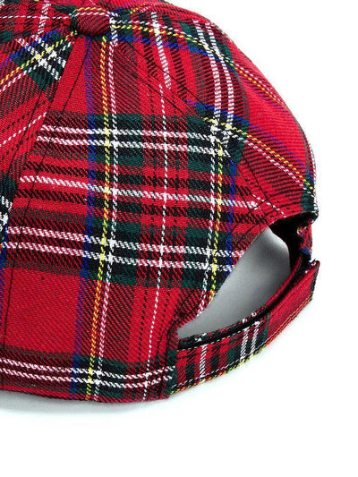 Plaid Baseball Cap-accessories-Des Mess