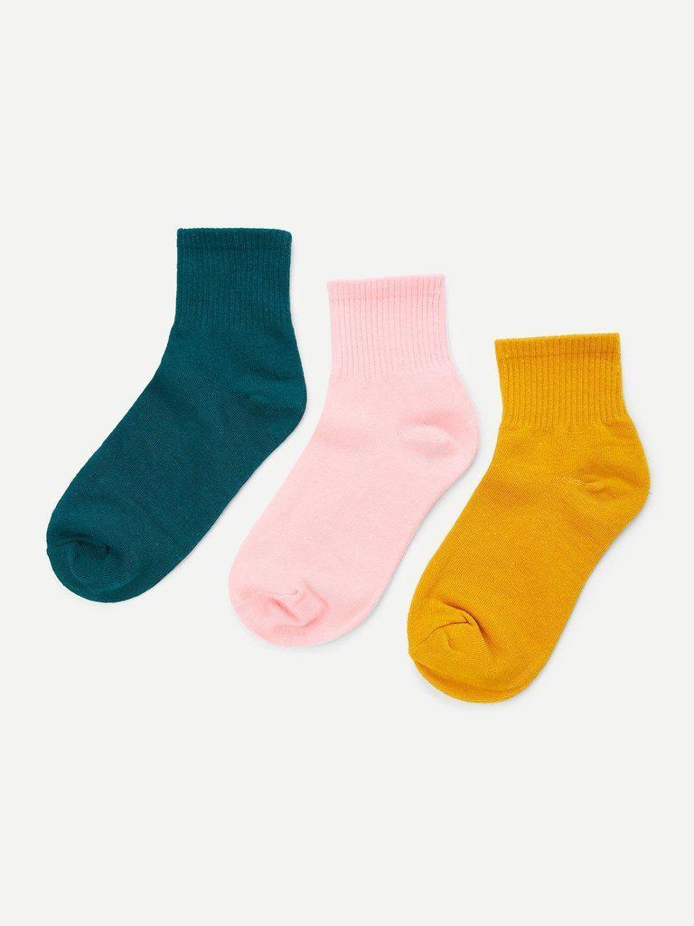 Cotton Ankle Socks 3Pairs-accessories-Des Mess
