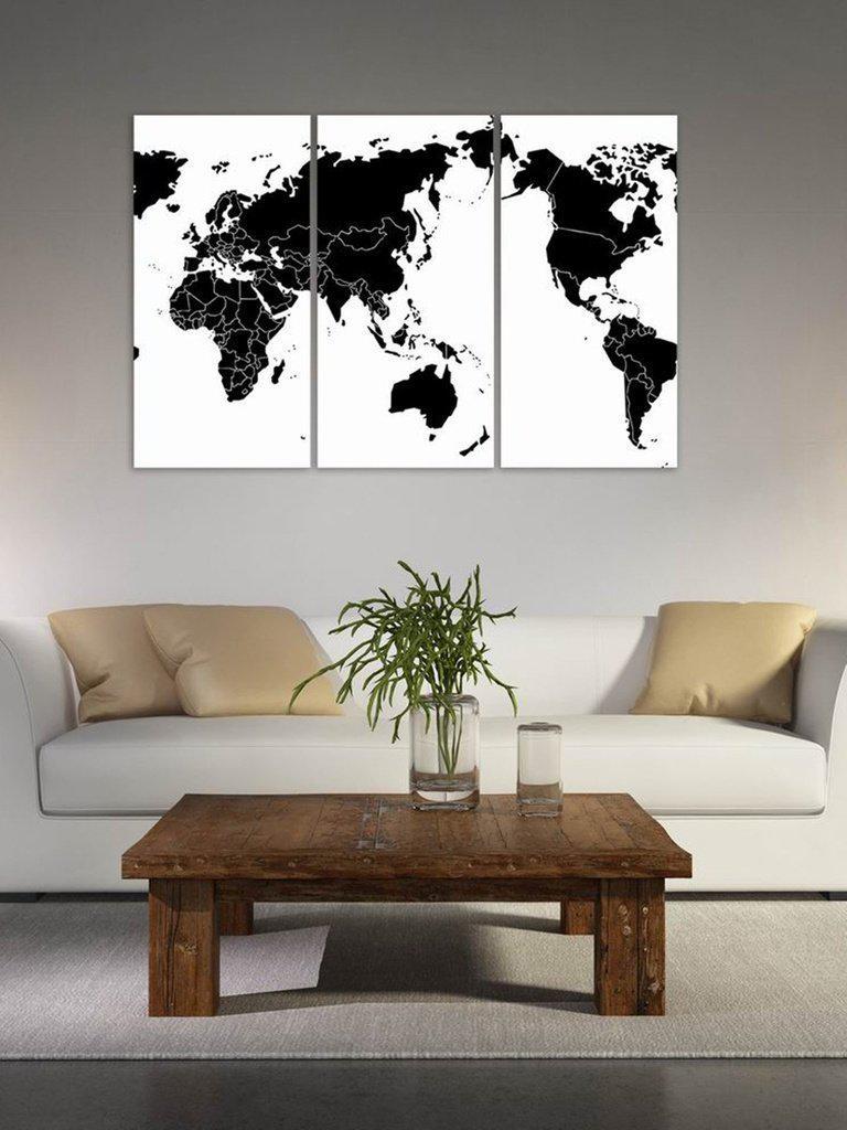 World Map Cloth Art 3pcs-others-Des Mess