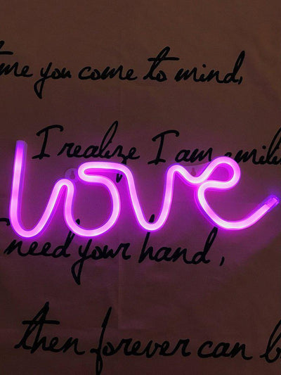 Battery Operated LOVE Light Battery Not Include-others-Des Mess