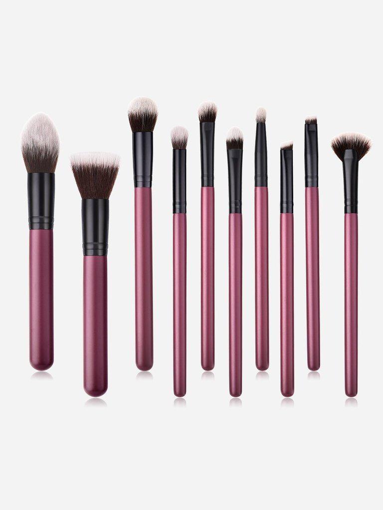 Two Tone Handle Makeup Brush Set 10Pc-makeup-Des Mess