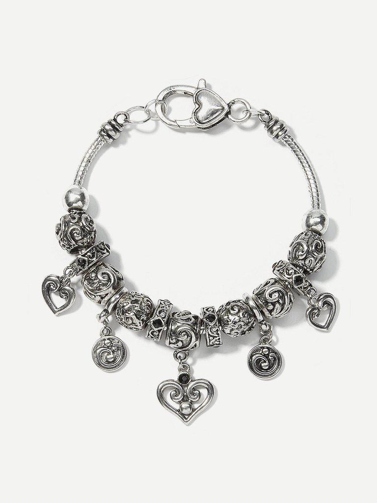 Heart Detail Vintage Bracelet--Des Mess