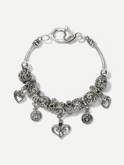 Heart Detail Vintage Bracelet--Des Mess