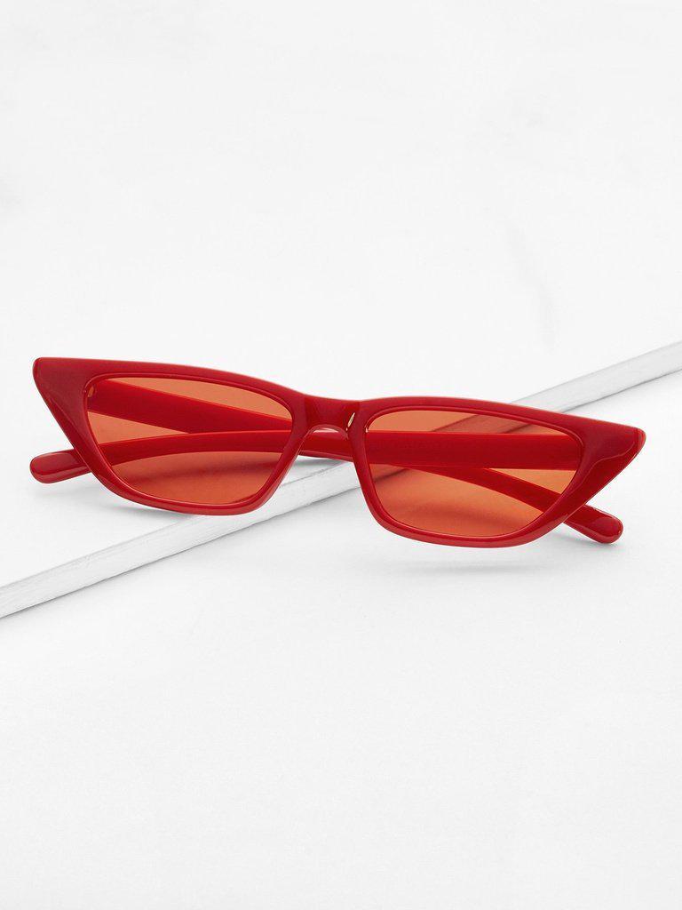 Cat Eye Mirror Lens Sunglasses-accessories-Des Mess