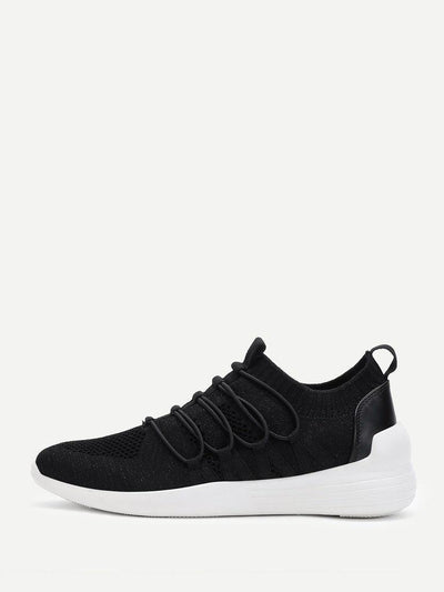 Knit Design Slip On Sneakers-shoes-Des Mess