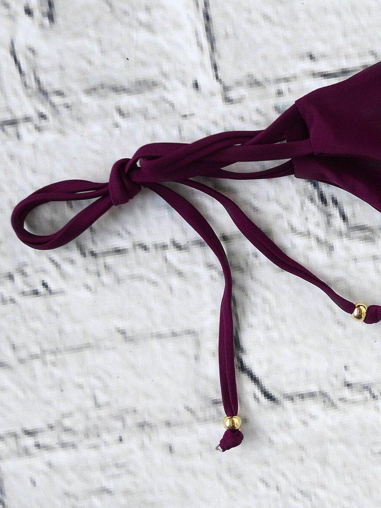 Ladder Cutout Side Tie Bikini Set--Des Mess