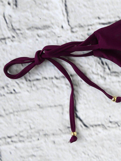 Ladder Cutout Side Tie Bikini Set--Des Mess