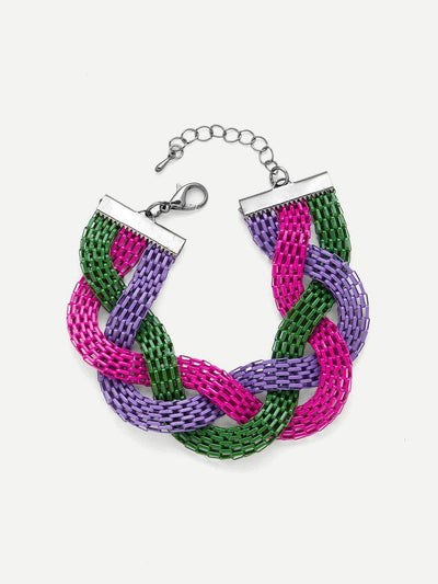 Color Block Twist Bracelet--Des Mess