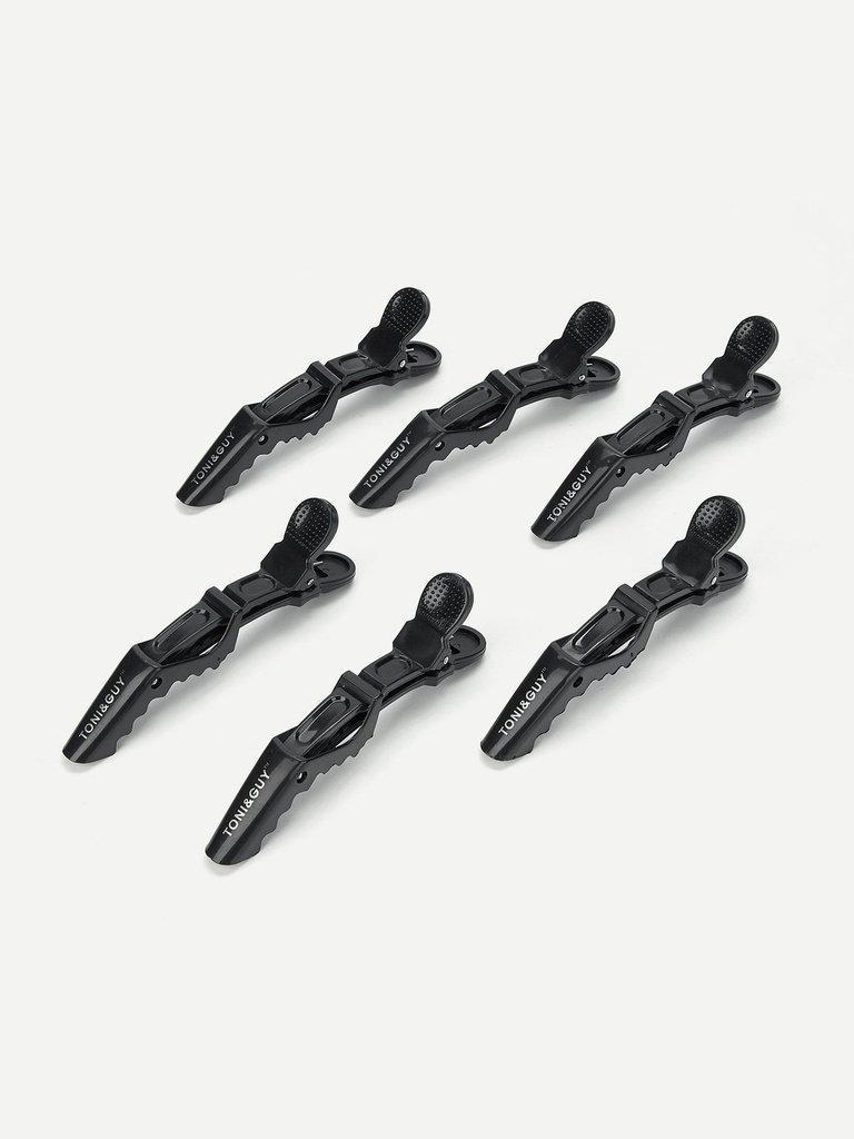 6pcs Salon Croc Hair Styling Clips-makeup-Des Mess