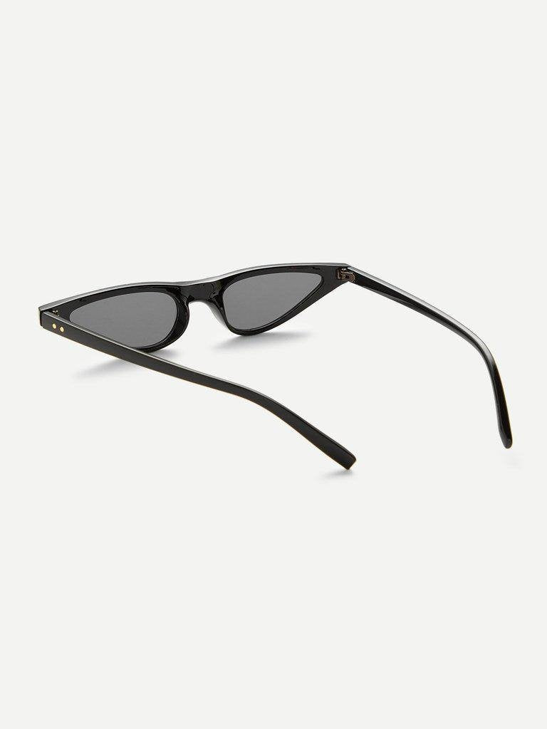 Cat Eye Flat Lens Sunglasses-accessories-Des Mess