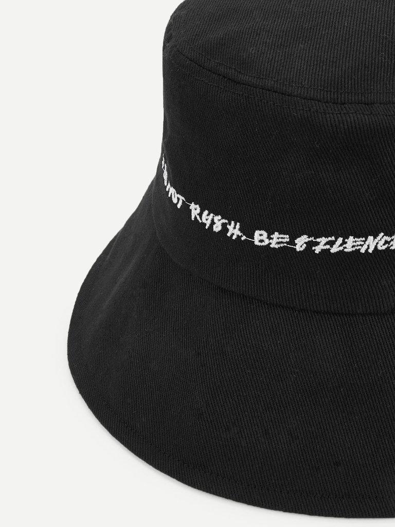 Embroidered Bucket Hat--Des Mess