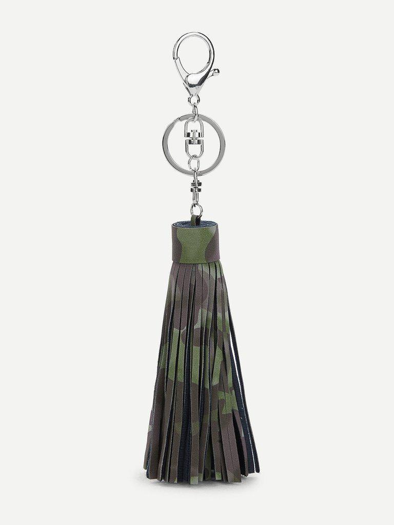 Camo Pattern Tassel Keychain-others-Des Mess
