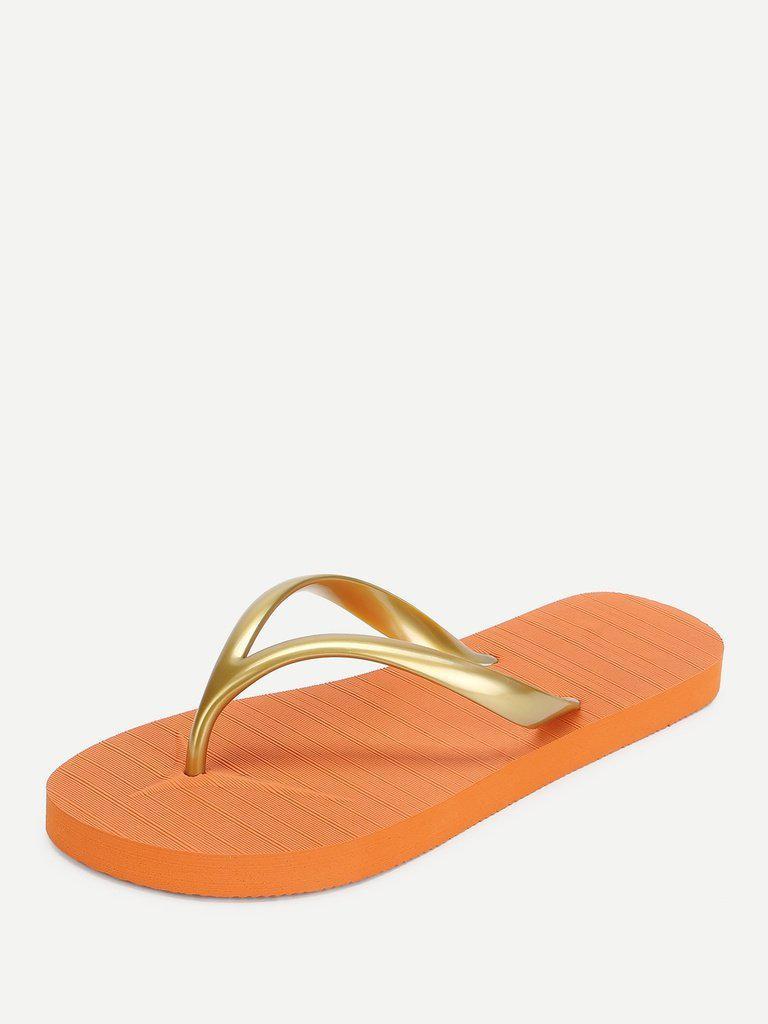 Letter Toe Post Sandals-shoes-Des Mess