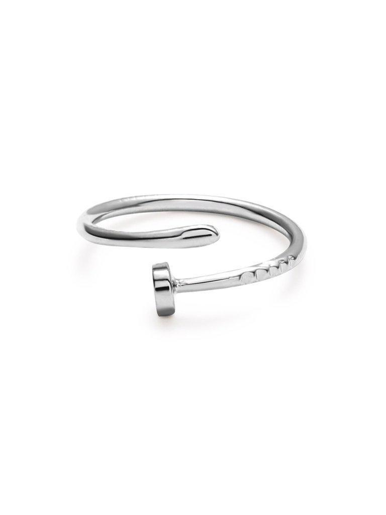 Silver Plated Screw Wrap Ring-jewelry-Des Mess