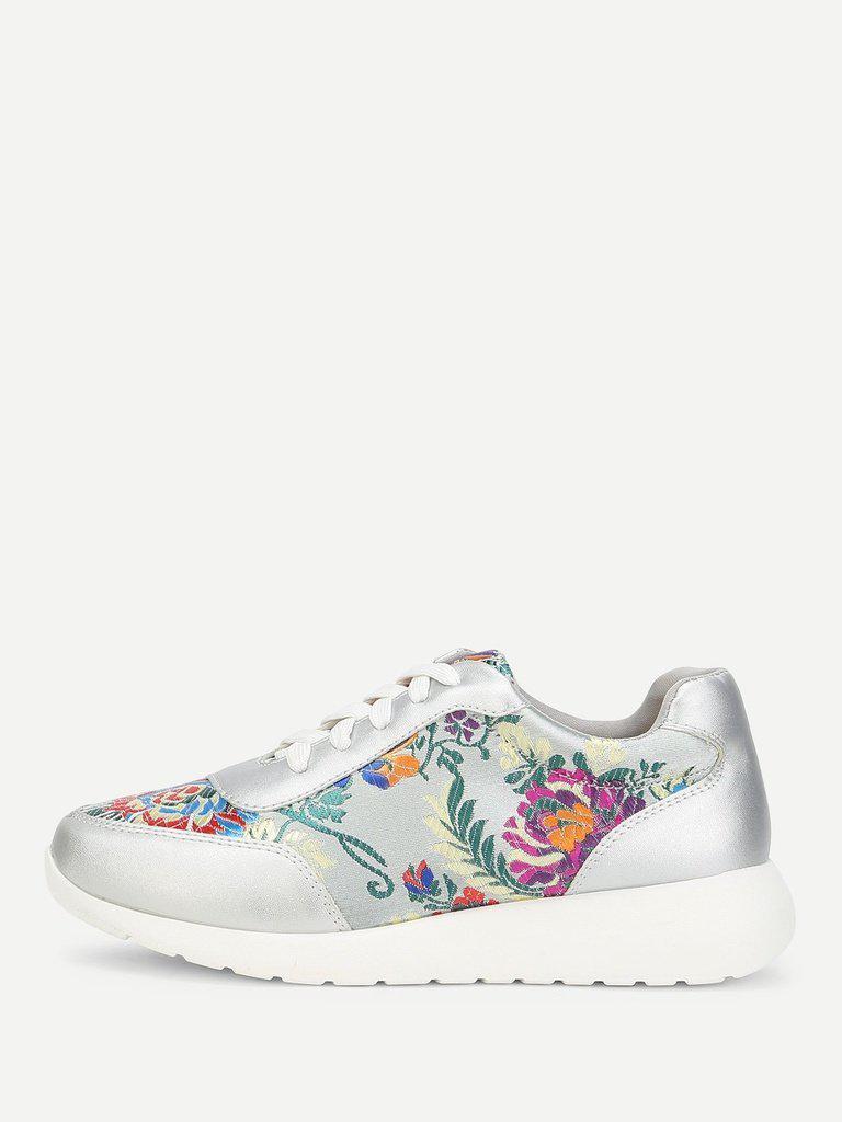 Low Top Embroidered Sneakers-shoes-Des Mess