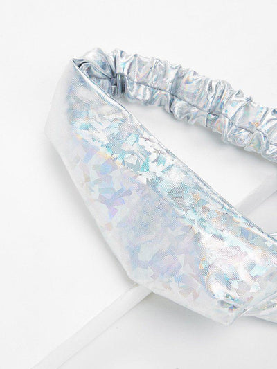 Knot Detail Iridescent Headband-hair-Des Mess