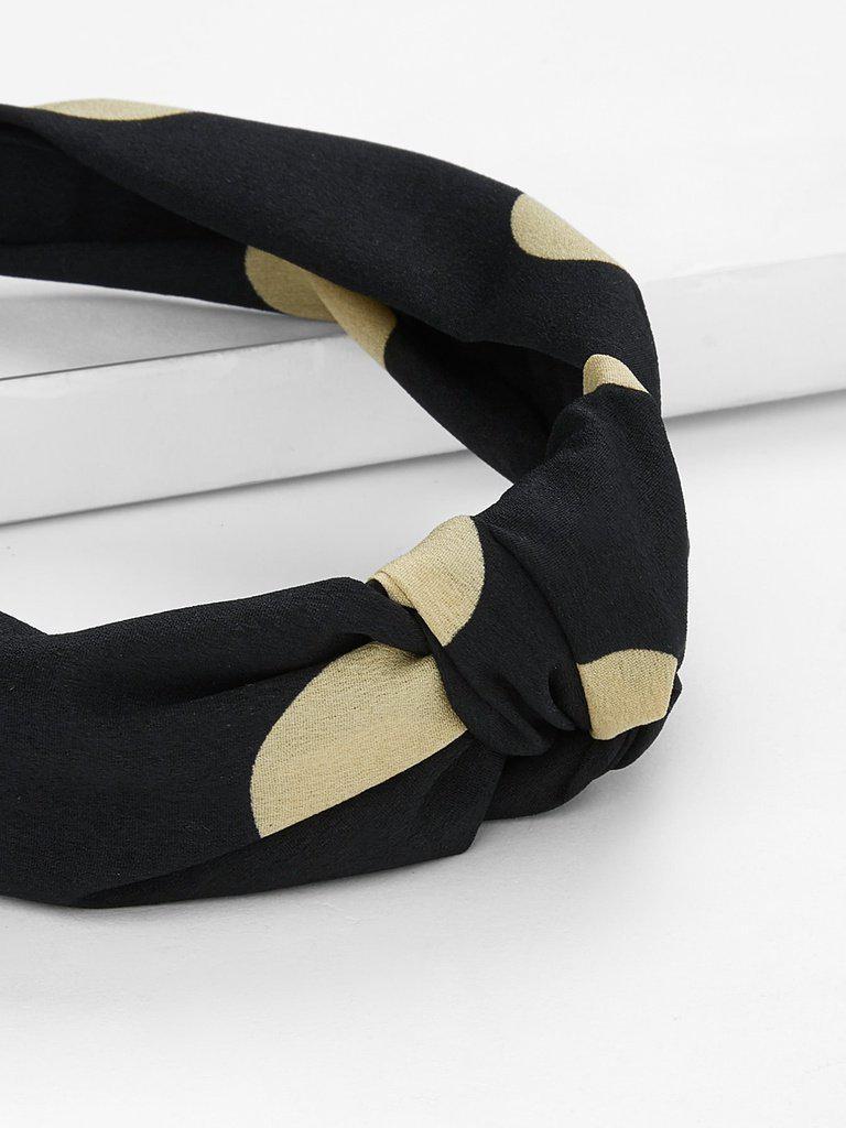 Heart Print Knot Design Headband-hair-Des Mess