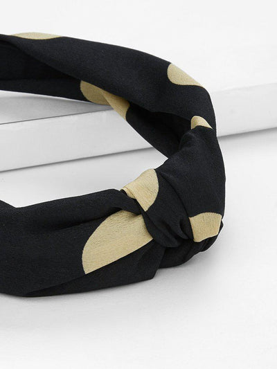 Heart Print Knot Design Headband-hair-Des Mess