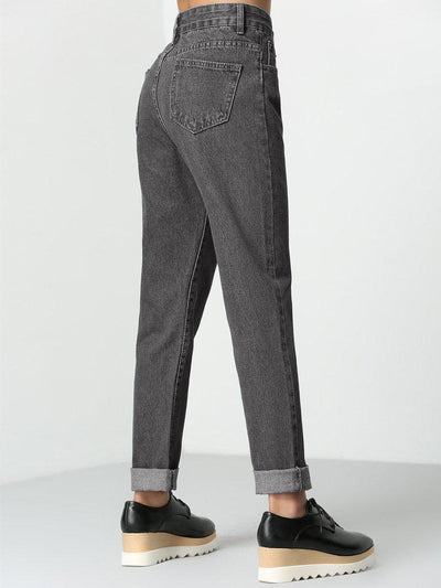 Rolled Up Mom Jeans-bottom-Des Mess