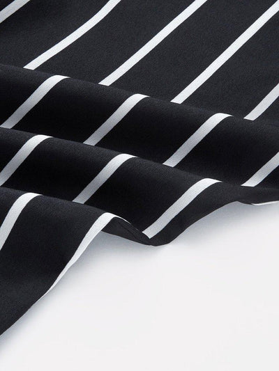 Self Belt Striped Pants-bottom-Des Mess