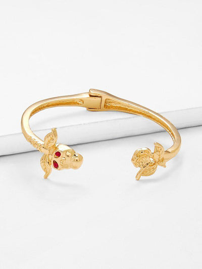 Rose Design Cuff Bracelet--Des Mess