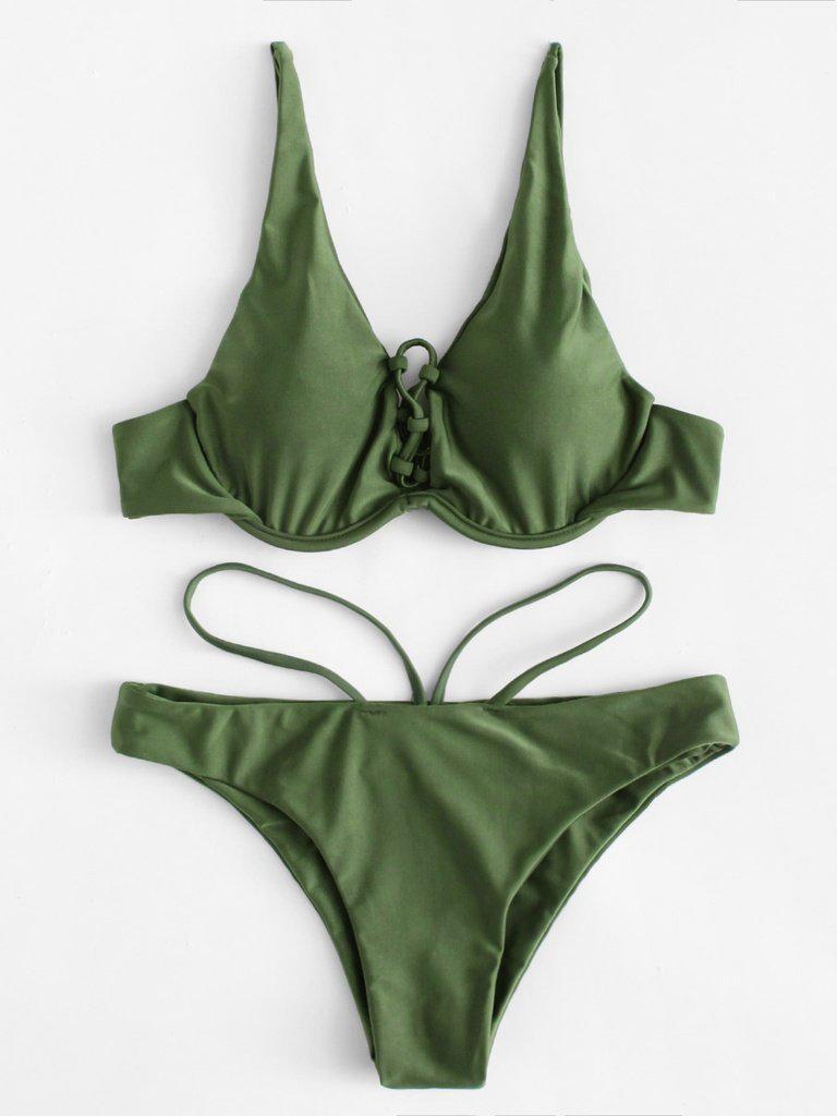 Criss Cross Bikini Set-swimwear-Des Mess