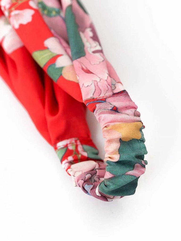 Floral Print Turban Headband-hair-Des Mess