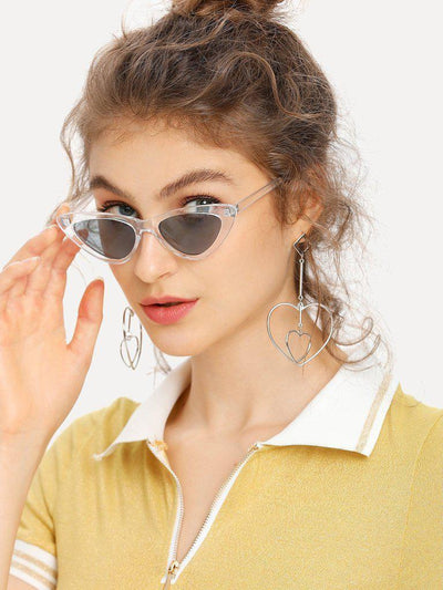 Clear Frame Cat Eye Sunglasses-accessories-Des Mess