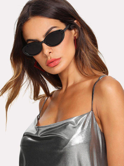 Flat Lens Cat Eye Sunglasses-accessories-Des Mess