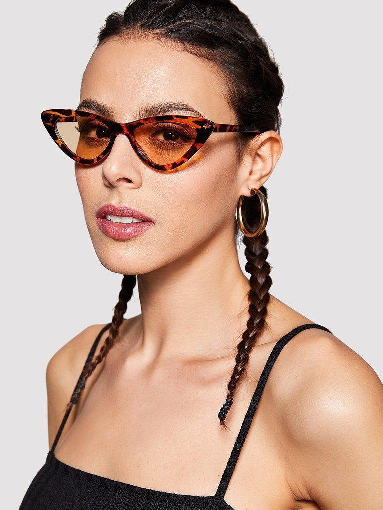 Cat Eye Mirror Lens Sunglasses-accessories-Des Mess