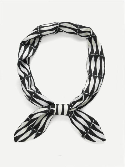 Two Tone Twilly Scarf-accessories-Des Mess