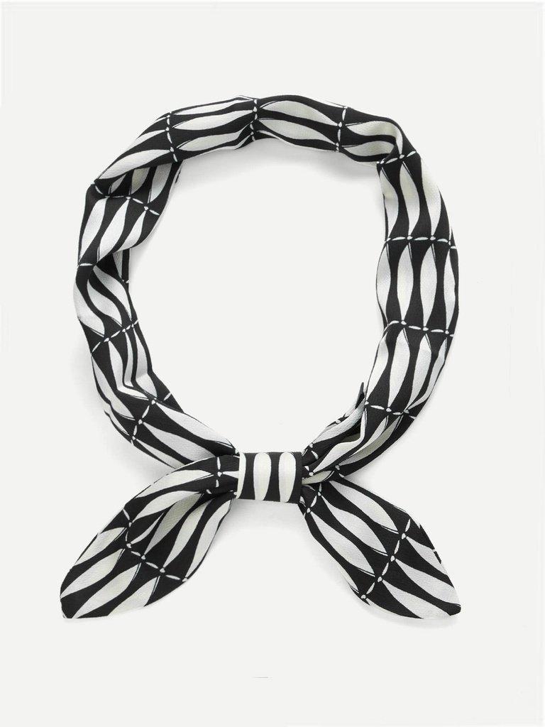 Two Tone Twilly Scarf-accessories-Des Mess
