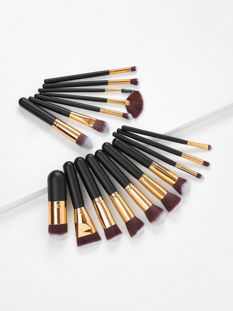 Fan Shaped Professional Makeup Brush 17pcs-makeup-Des Mess