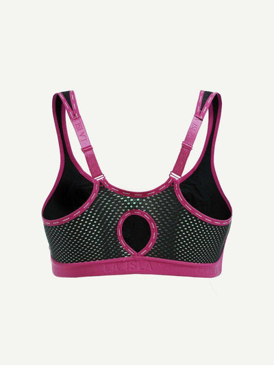 Contrast Piping Sports Bra-sportswear-Des Mess