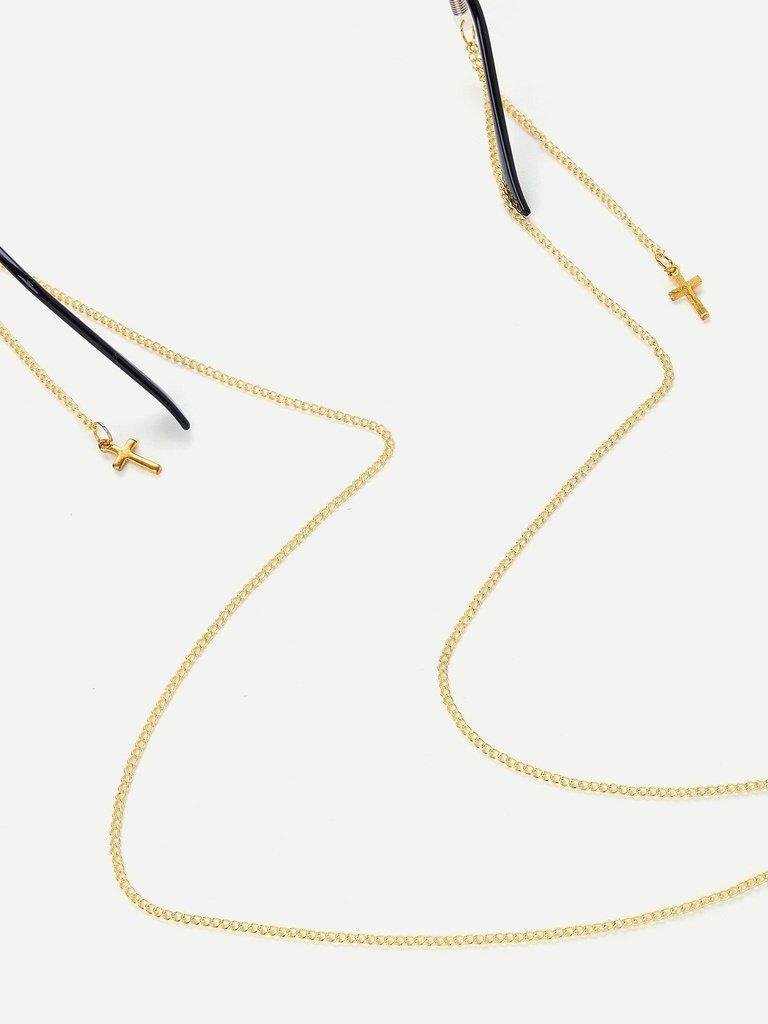 Cross Sunglasses Chain-accessories-Des Mess