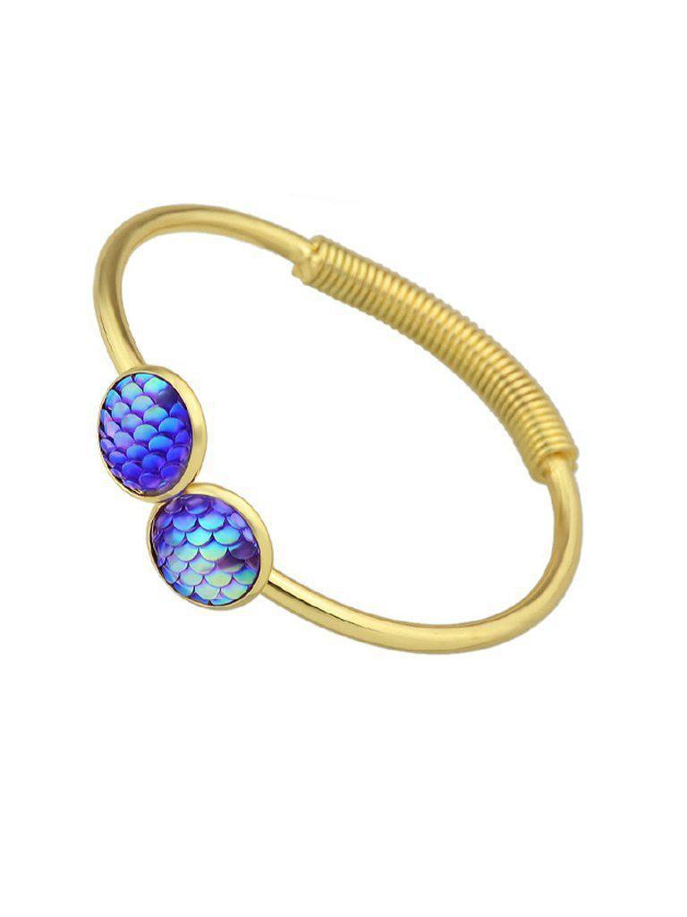 Purple Mermaid Scales Love Bracelets--Des Mess