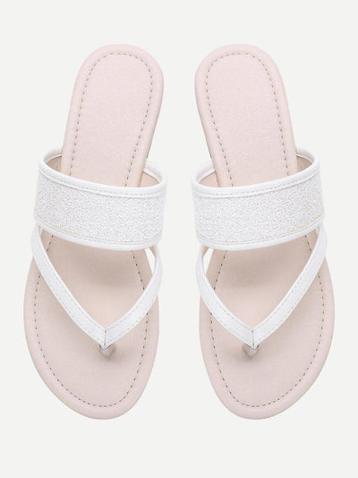 Toe Post PU Flat Sandals-shoes-Des Mess