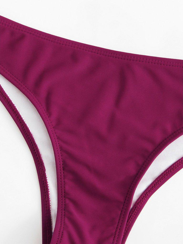 Adjust Strap Triangle Bikini Set-swimwear-Des Mess