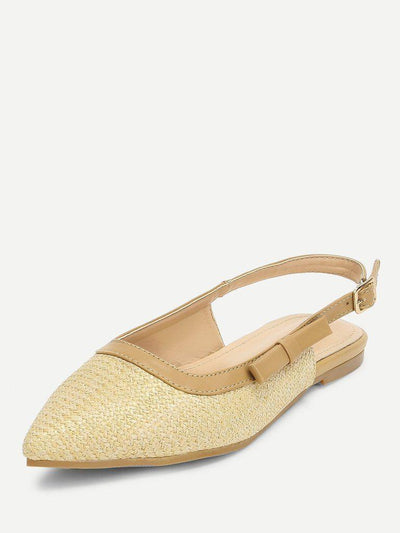 Pointed Toe Slingback Flats-shoes-Des Mess