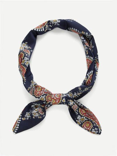 Paisley Print Twilly Scarf-accessories-Des Mess