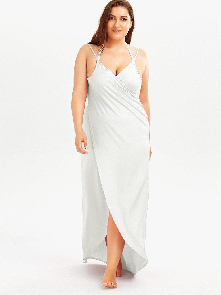 Wrap Spaghetti Straps Cover Up-swimwear-Des Mess