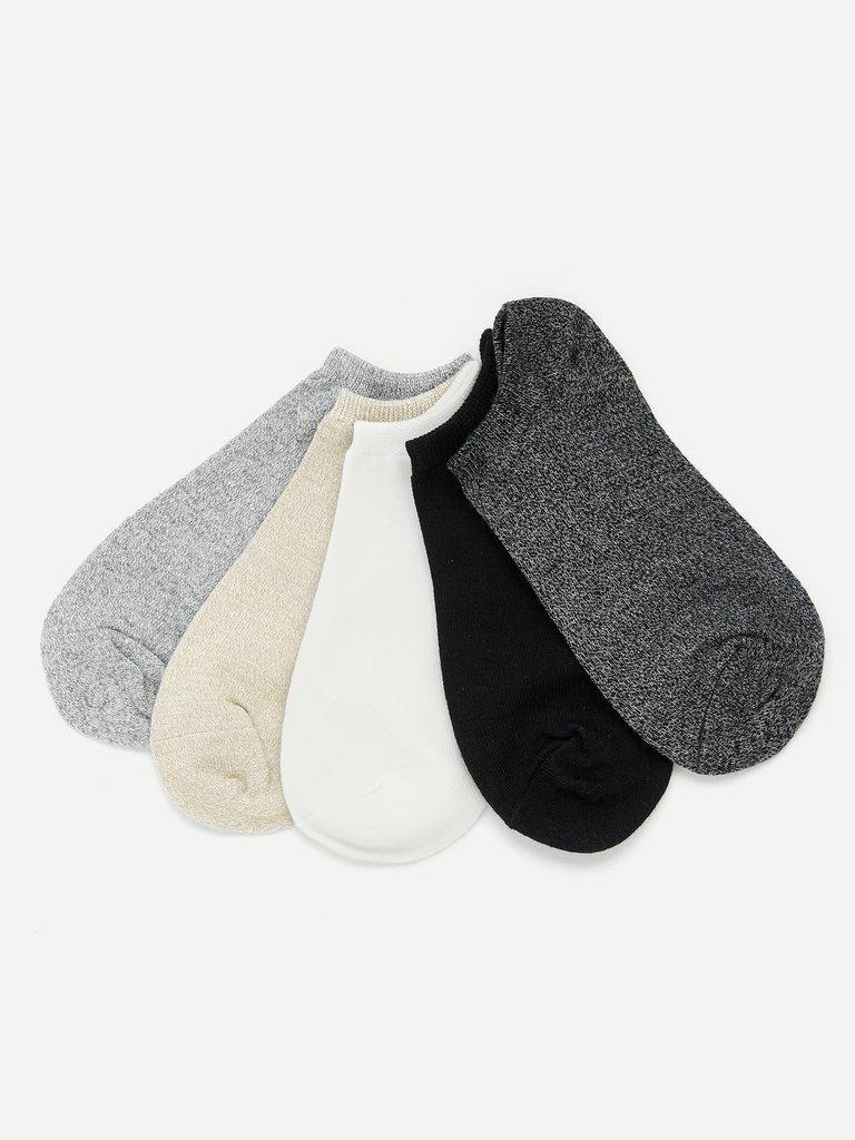 Cotton Invisible Socks 5pairs-accessories-Des Mess