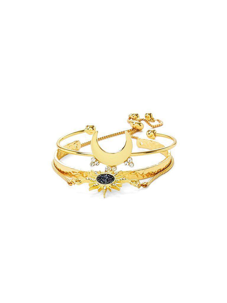 Moon & Sun God Design Bracelet Set-jewelry-Des Mess