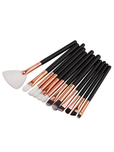 Black And Gold Eyeshadow Brush 12PCS--Des Mess