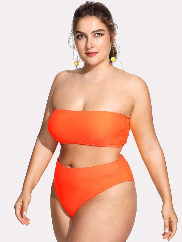 Bandeau Bikini Set-swimwear-Des Mess