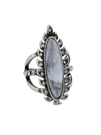 Vintage Leaf Ring-jewelry-Des Mess