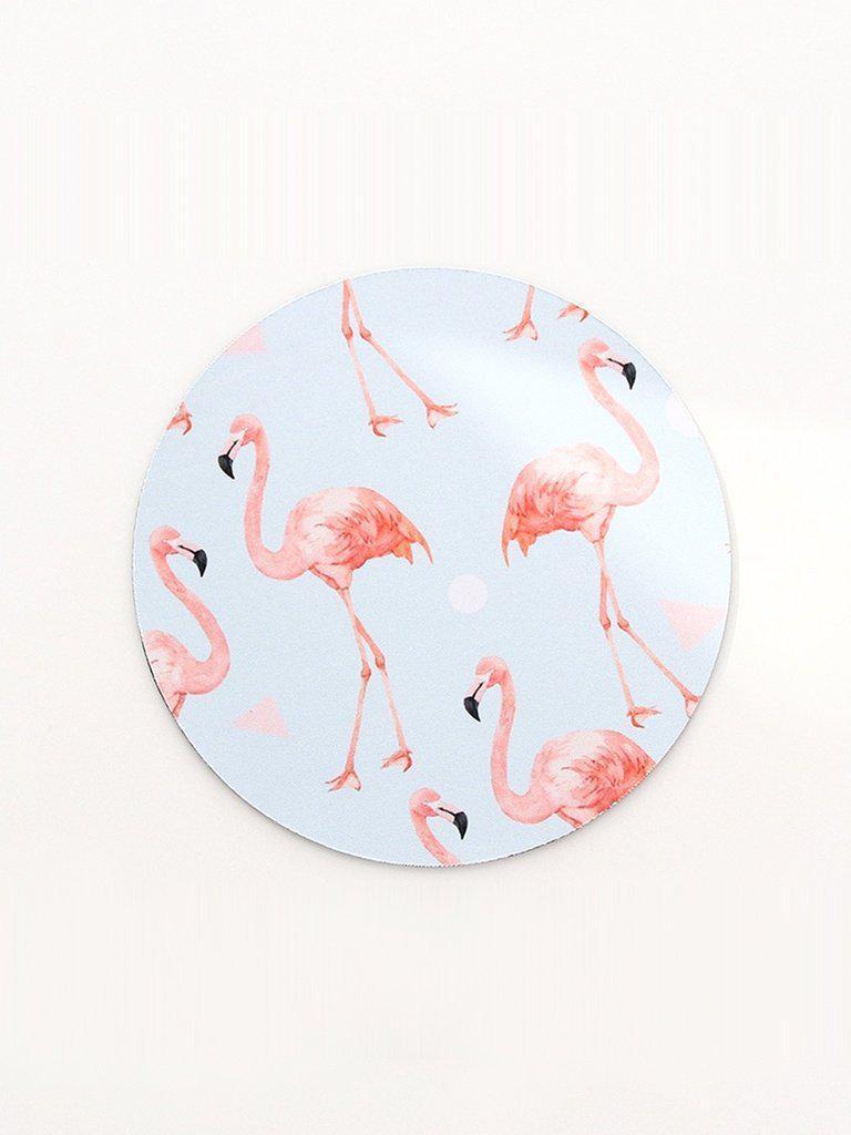 Round Flamingo Mouse Mat-others-Des Mess