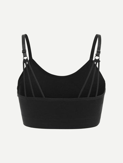 Ring Linked Striped Bra-sportswear-Des Mess