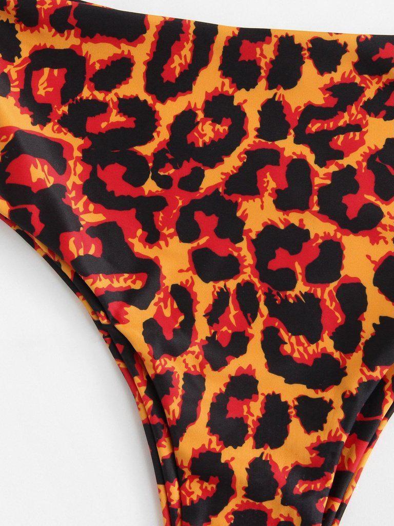 Leopard Bikini Set With Choker--Des Mess